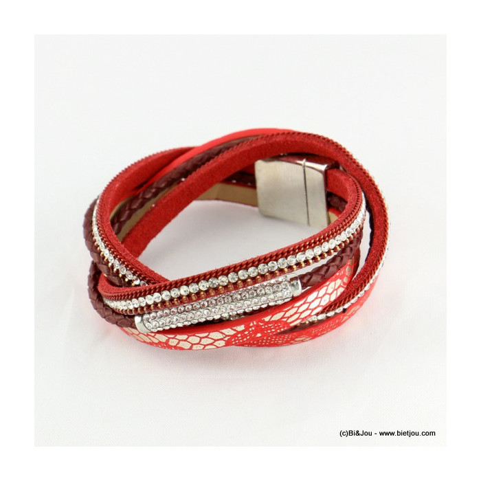 bracelet 0216541 rouge bordeaux