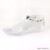 chaine de cheville pièce de nacre plume métallique 0617039 noir chaine de cheville pièce de nacre plume métallique 0617039 noir
