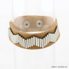 bracelet réglable cuir véritable 0217516 marron bracelet réglable cuir véritable 0217516 marron
