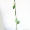 sautoir boho perle eau douce pièces de nacre cristal 0118102 vert sautoir boho perle eau douce pièces de nacre cristal 0118102 vert