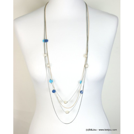 sautoir femme multi-rangs perles eau douce 0118168