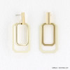 boucles d'oreilles femme géométrique couleur mate 0318096 blanc boucles d'oreilles femme géométrique couleur mate 0318096 blanc