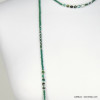 collier sautoir lasso cristal coloré 0118521 vert