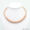 collier cordon épais fil métallisé tube strass 0118620 collier cordon épais fil métallisé tube strass 0118620