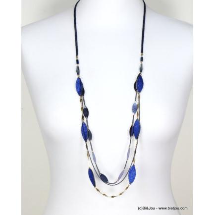 sautoir femme multi-rangs feuille pétale paillette cristal cordons scintillant 0118662 sautoir femme multi-rangs feuille pétale paillette cristal cordons scintillant 0118662