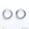 boucles d'oreilles créole stylisé métal 0319656 boucles d'oreilles créole stylisé métal 0319656