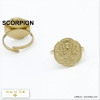 bague constellation scorpion signe astro zodiaque acier inoxydable 0420014