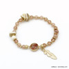 bracelet élastique plume métal pierre naturelle perle eau douce nacre cristal mat femme 0220091 bracelet élastique plume métal pierre naturelle perle eau douce nacre cristal mat femme 0220091