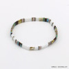 bracelet élastique perles carrées miyuki tila métal femme 0220134
