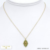 collier pendentif soleil émail acier inoxydable femme 0120526