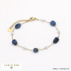 bracelet éclats pierre perles acrylique acier inoxydable femme 0121538