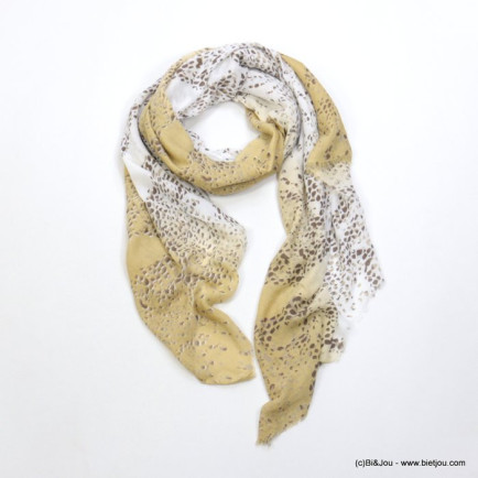 foulard imprimé boa polyester femme 0721502