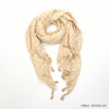 foulard pompons fil viscose femme 0721505 foulard pompons fil viscose femme 0721505