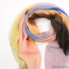 foulard couleurs pastel automne polyester femme 0721509 bleu
