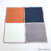 carré satin touché soie imprimé géométrique carrés quadricolores polyester femme 0721545