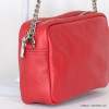 sac à bandoulière chaîne CUIR VERITABLE grainé femme 0921537 rouge sac à bandoulière chaîne CUIR VERITABLE grainé femme 0921537 rouge