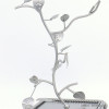 présentoir bijoux arbre métal 0621505 gris clair