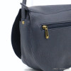 sac saddle porté épaule Flora&Co simili-cuir souple grainé femme 0922021 bleu foncé