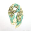 foulard imprimé rosaces fleurs 80% viscose 20% coton femme 0722014 foulard imprimé rosaces fleurs 80% viscose 20% coton femme 0722014