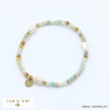 bracelet billes pierre naturelle perle eau douce acier inoxydable femme 0222014