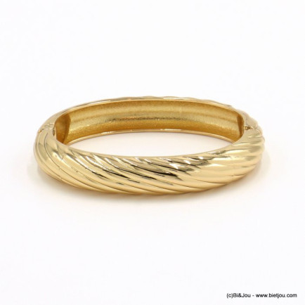 bracelet jonc torsadé métal femme 0222033