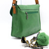 SAC À BANDOULIÈRE SANS POMPON FAÇON CARTABLE FLORA&CO SIMILI-CUIR SOUPLE FEMME 0922048 vert SAC À BANDOULIÈRE SANS POMPON FAÇON CARTABLE FLORA&CO SIMILI-CUIR SOUPLE FEMME 0922048 vert