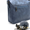 Sac à bandoulière cartable Flora&Co simili-cuir souple rabat scintillant boule de poil foulard femme 0922050 bleu foncé Sac à bandoulière cartable Flora&Co simili-cuir souple rabat scintillant boule de poil foulard femme 0922050 bleu foncé