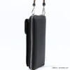 portefeuille zippé Flora&Co simili-cuir avec poche extérieure pour teléphone/smartphone 0922042 noir