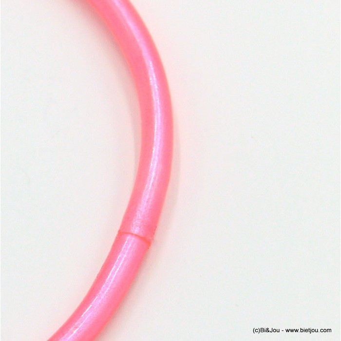 12 bracelets jonc Bouddhiste fin porte-bonheur silicone 0222126 rose