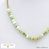 collier acier inoxydable surfeur disques céramique nacre femme 0122080 vert collier acier inoxydable surfeur disques céramique nacre femme 0122080 vert