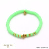 bracelet plage surfeur rondelles Heishi acier inoxydable 0222130