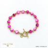 bracelet acier inoxydable nacre fermoir T batonnet femme 0222134