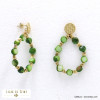 boucles d'oreille acier inoxydable nacre femme 0322092