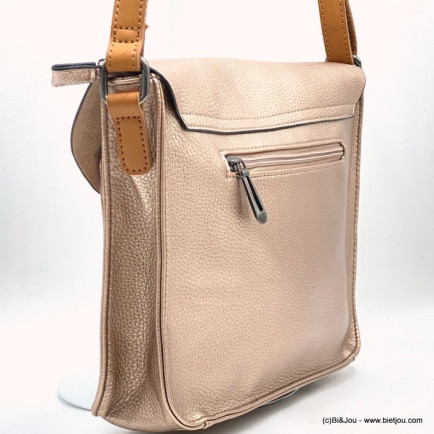 sac à bandoulière cartable Flora&Co simili-cuir grainé irisé femme 0922083 rose sac à bandoulière cartable Flora&Co simili-cuir grainé irisé femme 0922083 rose