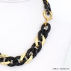 collier grosse maille acrylique femme 0122526 noir