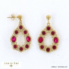 boucles d'oreille acier inoxydable goutte ajourée strass femme 0322521 boucles d'oreille acier inoxydable goutte ajourée strass femme 0322521