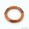 bracelet vintage élastique tubes 11mm acrylique coloré métal femme 0222537 bracelet vintage élastique tubes 11mm acrylique coloré métal femme 0222537