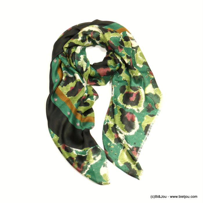 foulard motif léopard femme 0722527