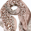 foulard motif léopard géométrique femme 0722516 rose