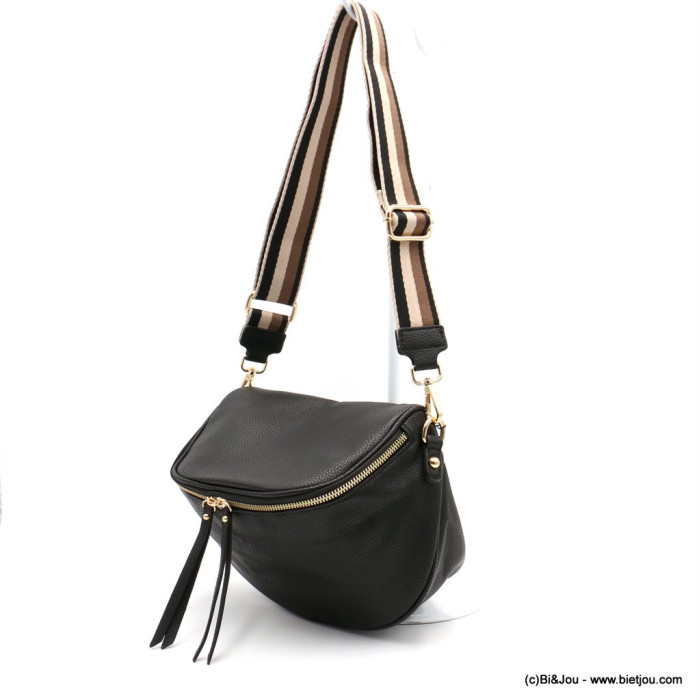 sac banane XL Flora&Co simili-cuir souple grainé poche extérieure zippée 0922532 sac banane XL Flora&Co simili-cuir souple grainé poche extérieure zippée 0922532