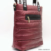 sac à main porté épaule vertical Flora&Co polyester métallisé matelassé 0922523 rouge bordeaux