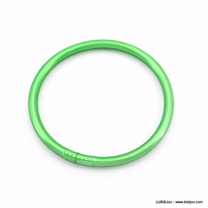 Bracelet jonc bouddhiste épais coloré pour femme 0222091 vert