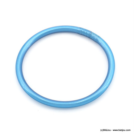 Bracelet jonc bouddhiste épais coloré pour femme 0222091 bleu