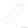 Chaîne porte-charm fine maille forçat en acier inoxydable 0122580 doré