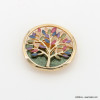 Broche métal arbre feuillages attache aimant 0523001 multi