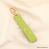Bijou de sac porte-clés fantaisie "Super maman" cœur simili-cuir grainé 0823004 vert aqua