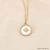 Collier pendentif étoile polaire acier inoxydable nacre femme 0123146 doré Collier pendentif étoile polaire acier inoxydable nacre femme 0123146 doré