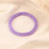 Bracelet perles de verre cristal 0223538 violet
