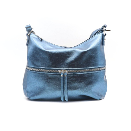 Sac besace porté épaule simili-cuir irisé femme 0923527 bleu