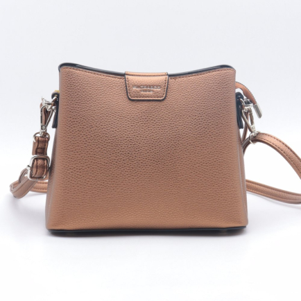 Sac porte épaule Flora&Co simili-cuir grainé femme 0922054 marron